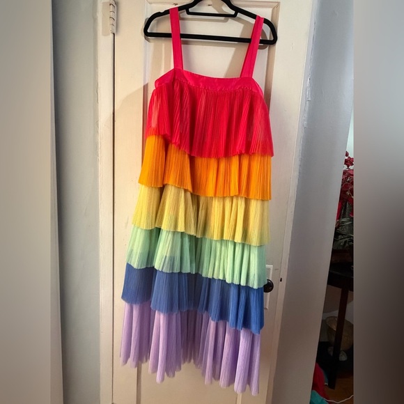 Hutch Rainbow Tiered Tulle Dress M - Picture 11 of 15